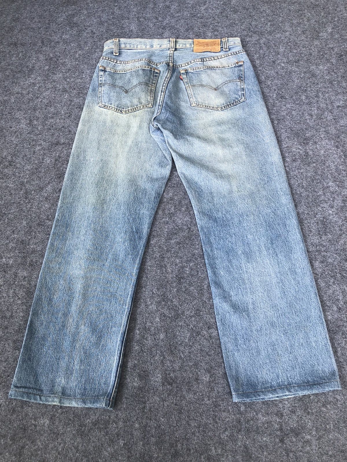 Jean Rare🔥Vintage 80s Levis 501 Light Wash Denim Jeans Size US 32 / EU 48 - 6 Thumbnail