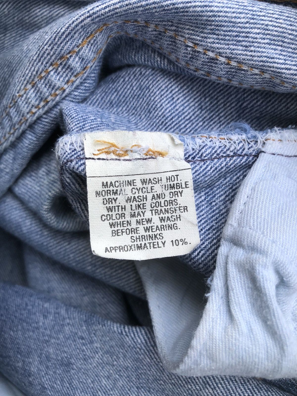 Jean Rare🔥Vintage 80s Levis 501 Light Wash Denim Jeans Size US 32 / EU 48 - 14 Thumbnail