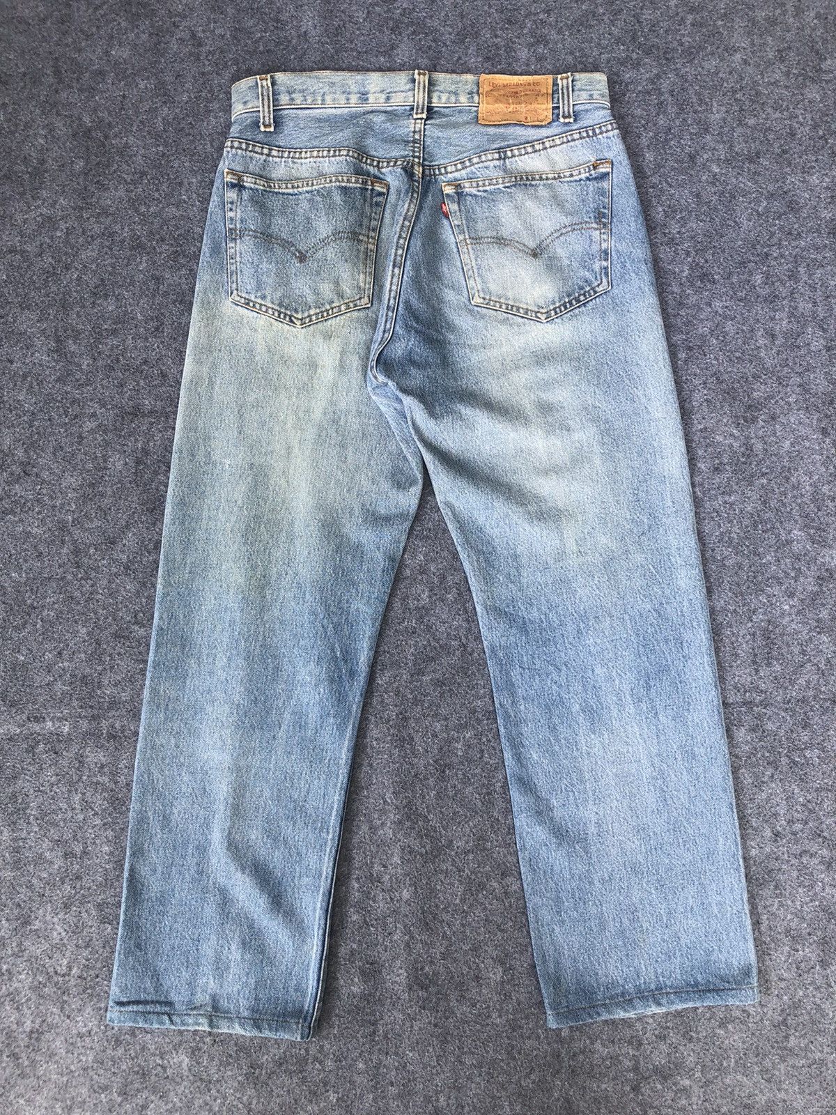 Jean Rare🔥Vintage 80s Levis 501 Light Wash Denim Jeans Size US 32 / EU 48 - 1 Thumbnail