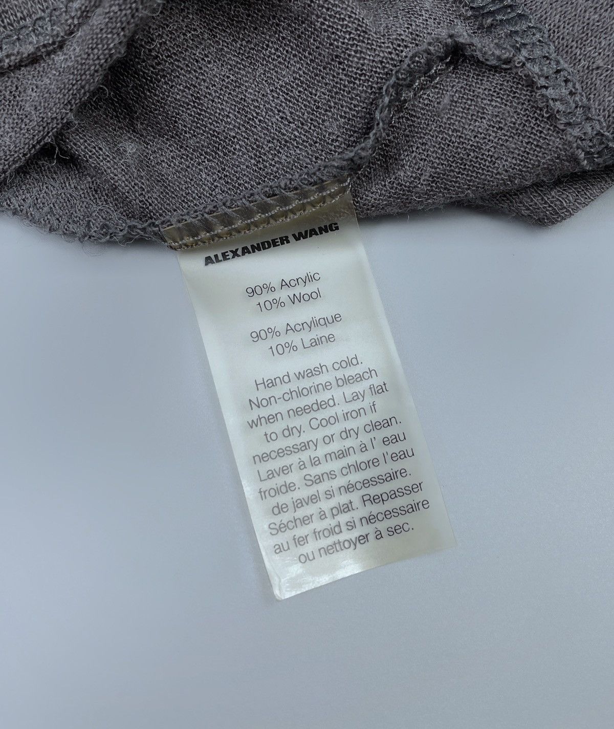 T by Alexander Wang Women's T Alexander Wang Wool Acrylic LS T-Shirt Size L Size L / US 10 / IT 46 - 9 Thumbnail