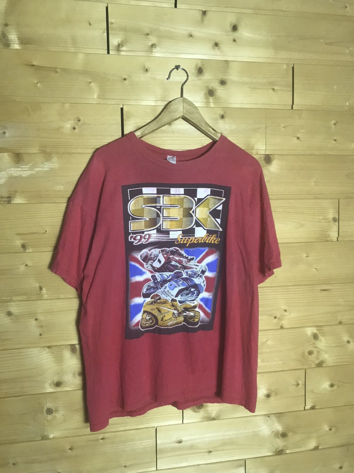 Vintage 1999 Vintage 90s Superbike world championships short t-shirt Size US XL / EU 56 / 4 - 2 Thumbnail