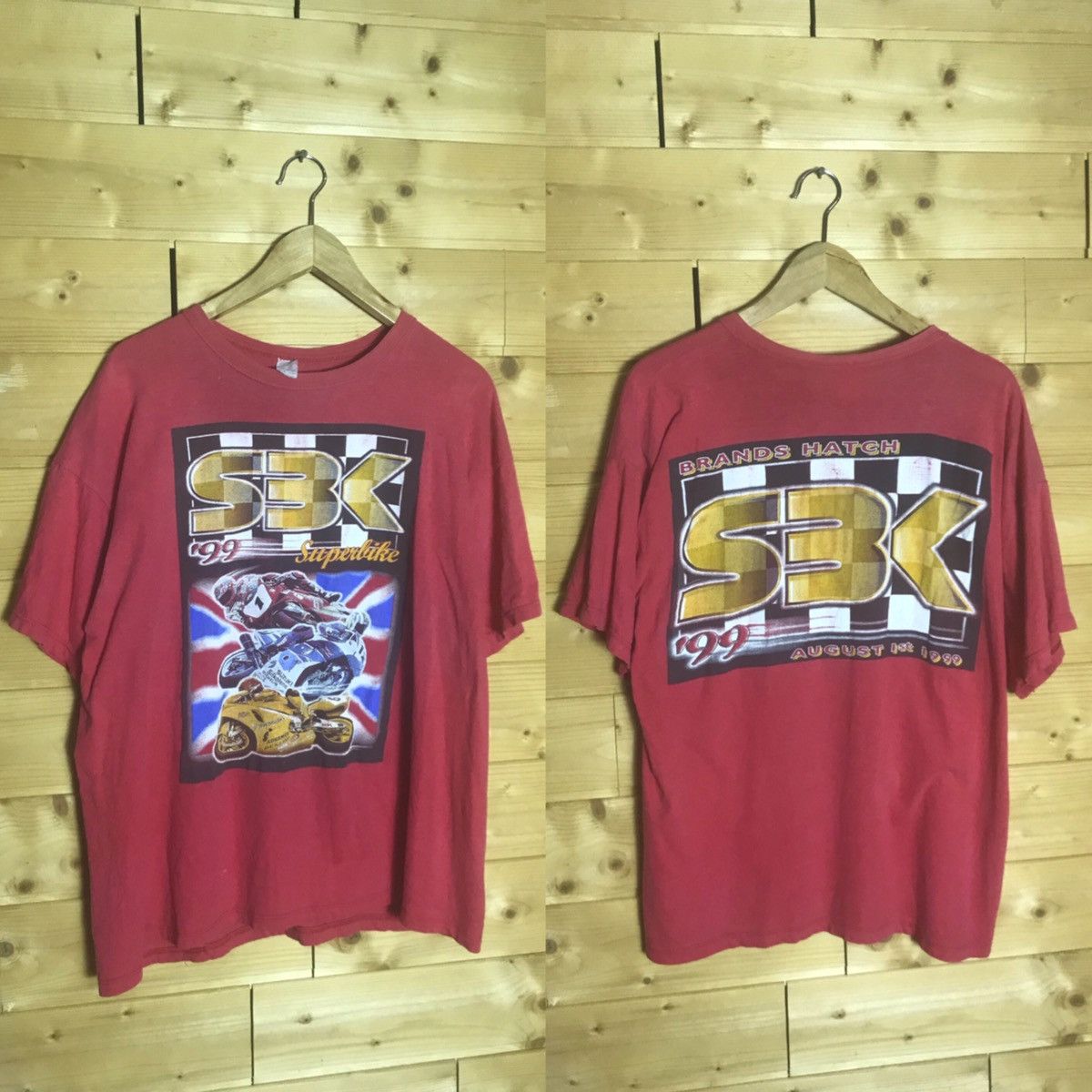 Vintage 1999 Vintage 90s Superbike world championships short t-shirt Size US XL / EU 56 / 4 - 1 Thumbnail