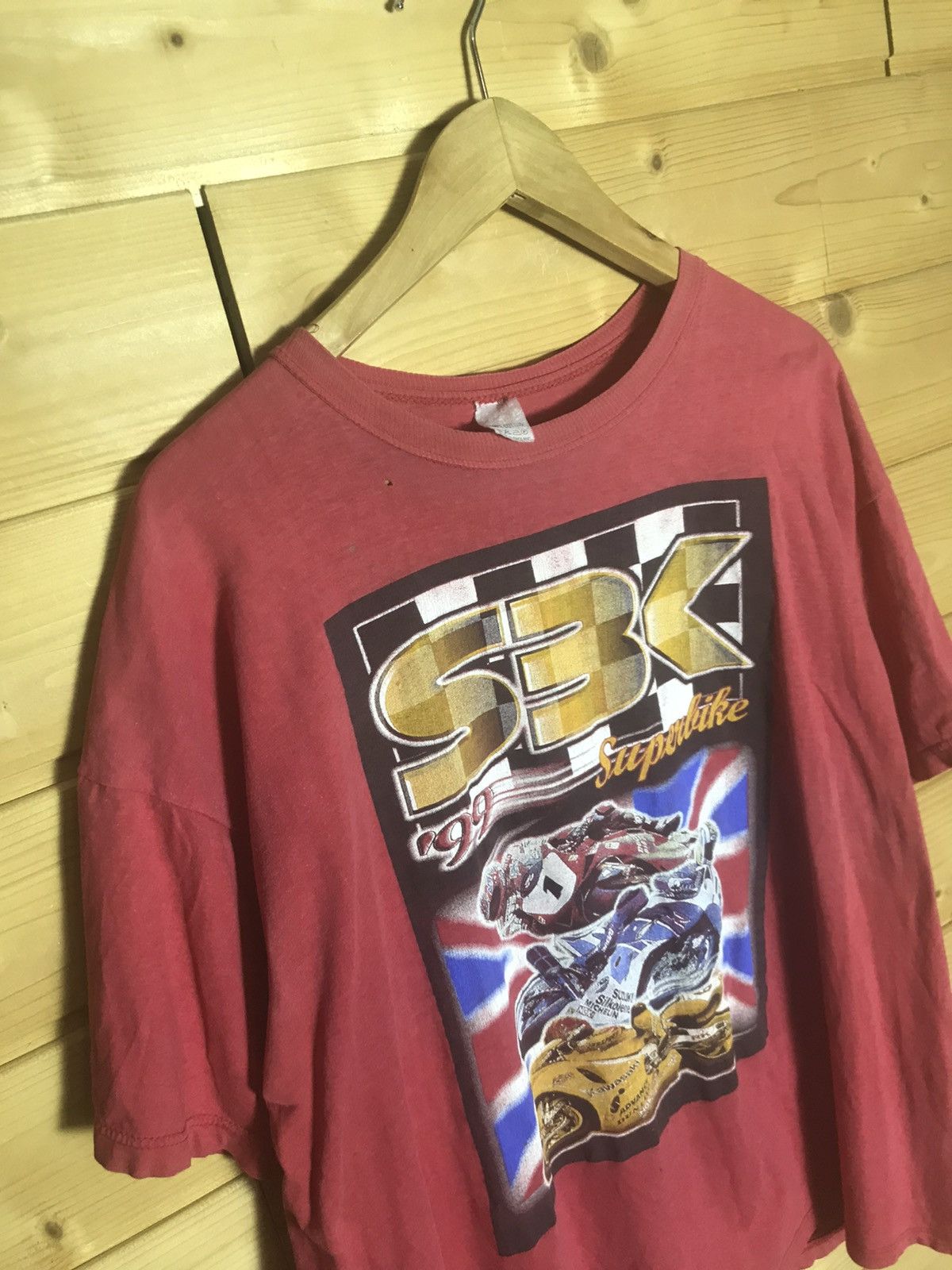 Vintage 1999 Vintage 90s Superbike world championships short t-shirt Size US XL / EU 56 / 4 - 3 Thumbnail