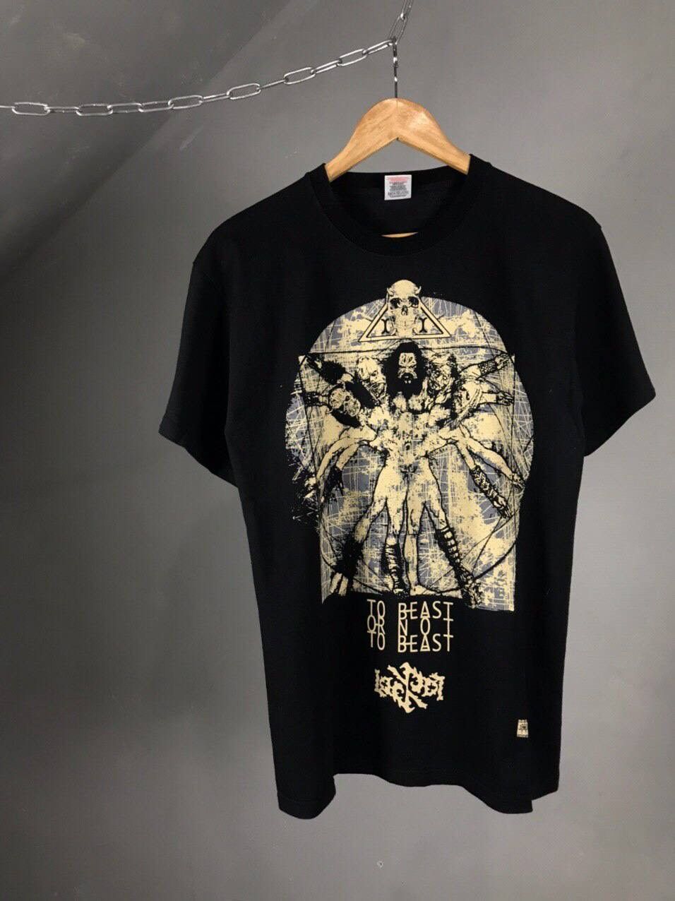 Vintage To beast is not to beast Rock Metal black tee Size US M / EU 48-50 / 2 - 1 Thumbnail