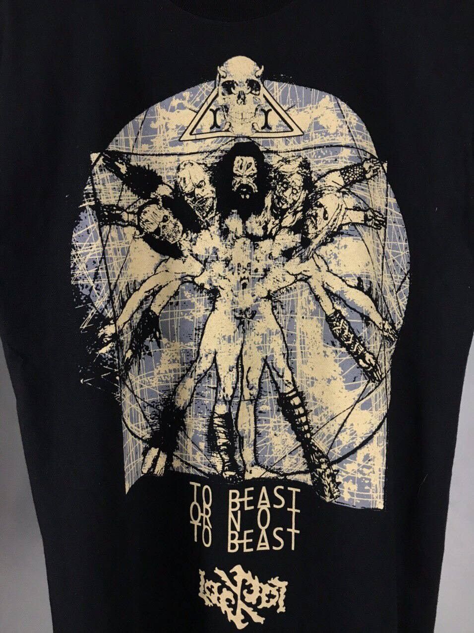 Vintage To beast is not to beast Rock Metal black tee Size US M / EU 48-50 / 2 - 2 Thumbnail