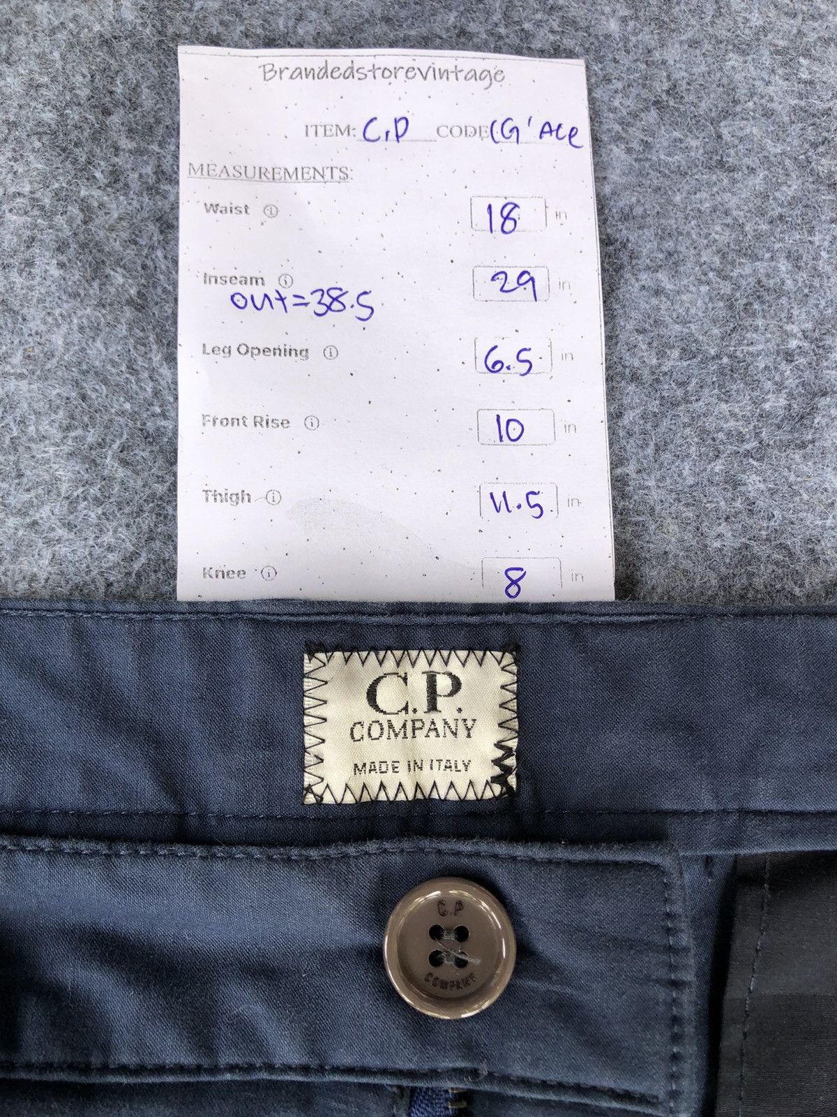 C.P. Company Vintage🔥C.P. COMPANY🔥Cargo Pants Slim Fit Size US 36 / EU 52 - 10 Thumbnail
