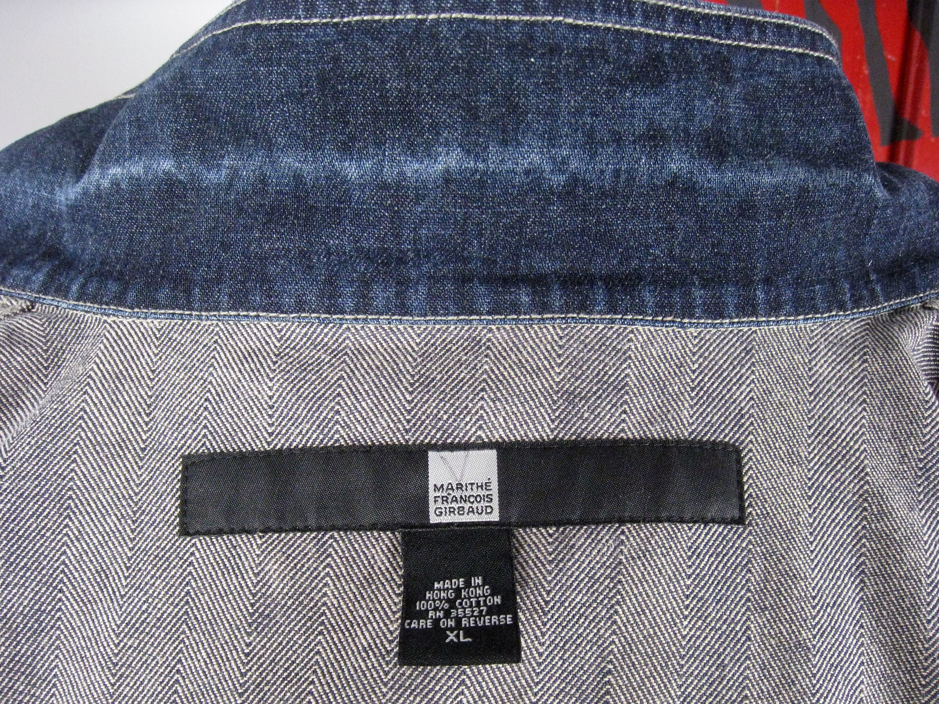 Marithe + Francois Girbaud Marithe Francois Girbaud 90s men's vintage grey denim jacket Size US L / EU 52-54 / 3 - 11 Thumbnail