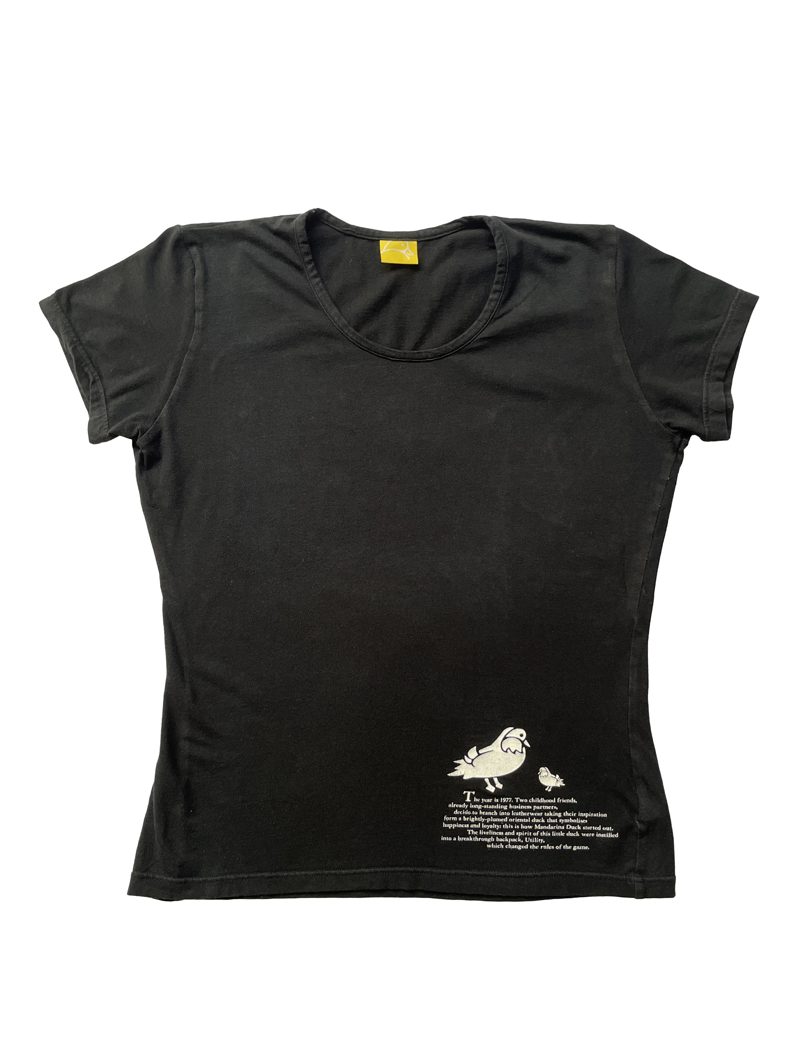 image of 2000S' Mandarina Duck Exowear Black Tshirt, Women's (Size Large)
