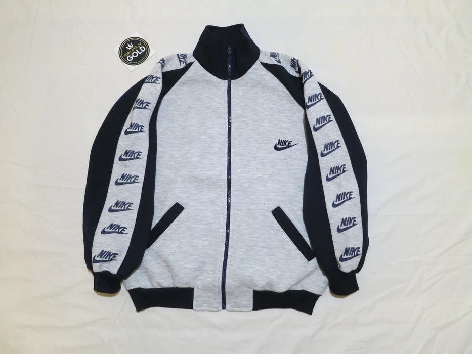 Nike Vintage Nike zip-up track jacket / big logo / sleeve logo Size US S / EU 44-46 / 1 - 3 Thumbnail