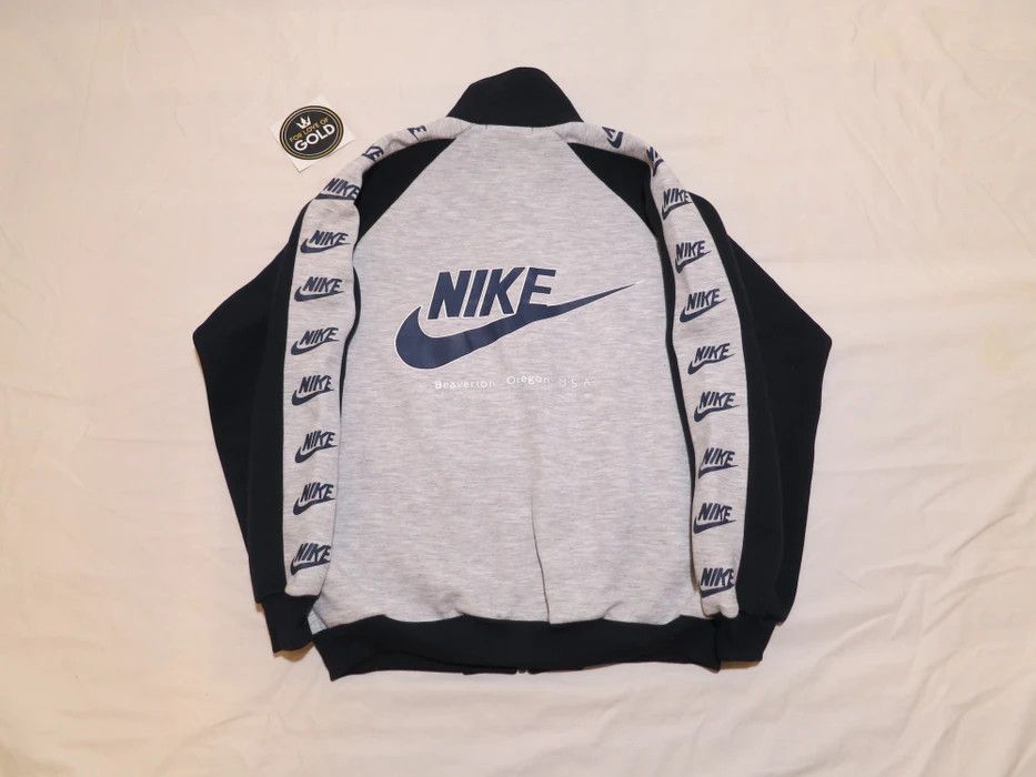 Nike Vintage Nike zip-up track jacket / big logo / sleeve logo Size US S / EU 44-46 / 1 - 1 Thumbnail