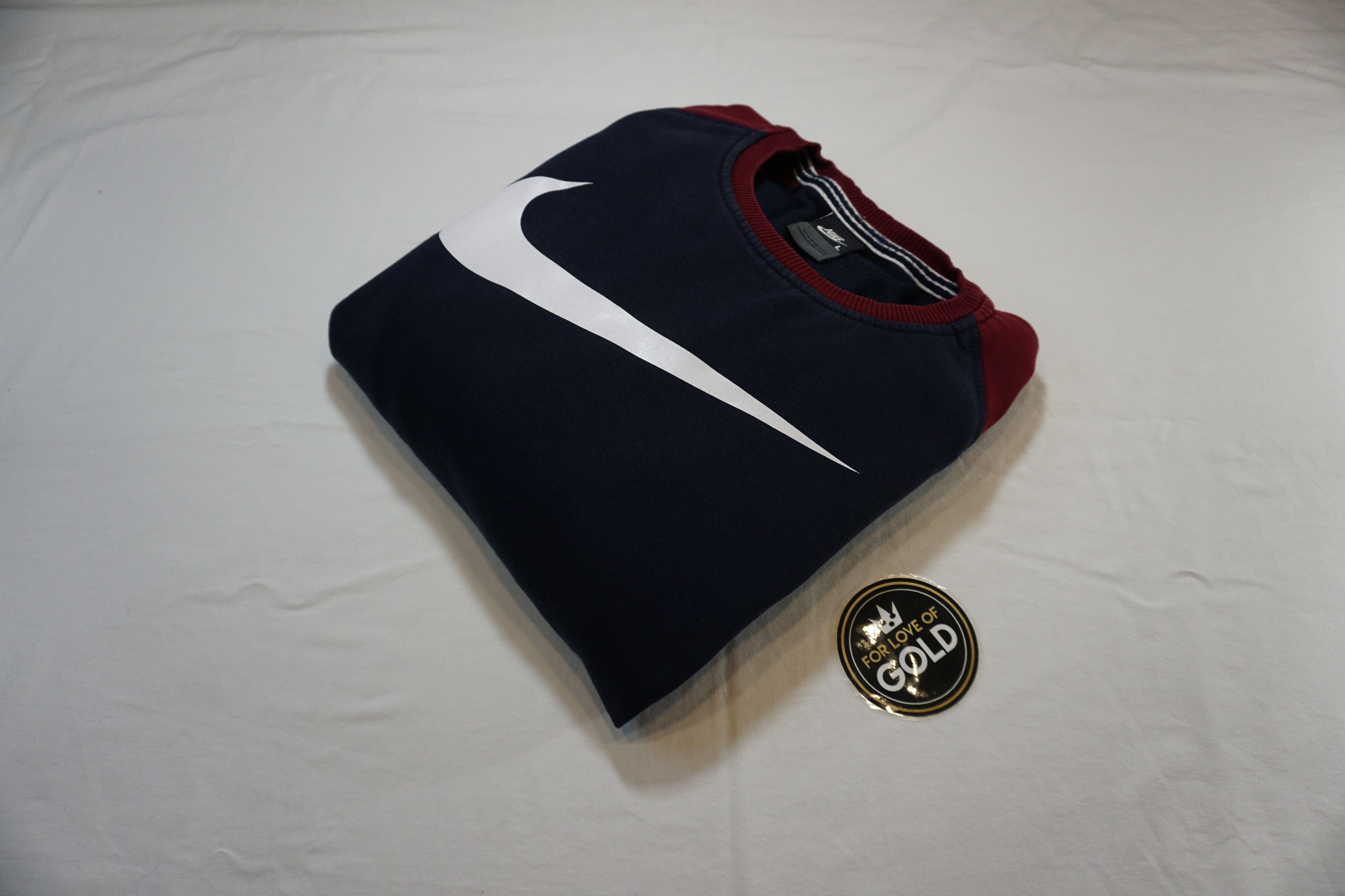Nike Nike Air Max crewneck sweater / blue / maroon / white Size US L / EU 52-54 / 3 - 1 Thumbnail
