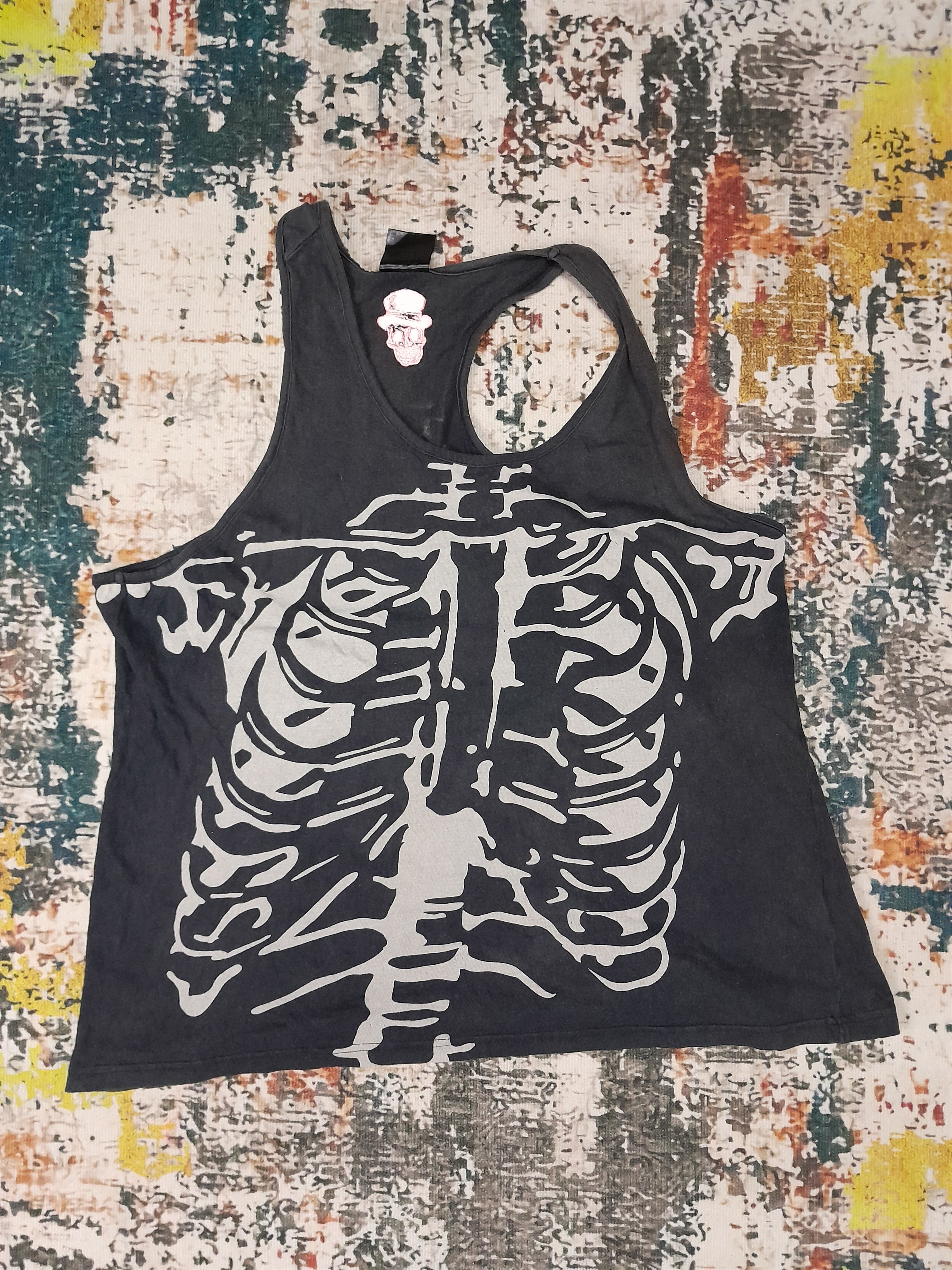 Japanese Brand Skateboard Sleeveless Skeleton Embroidered Logo Size US M / EU 48-50 / 2 - 1 Thumbnail