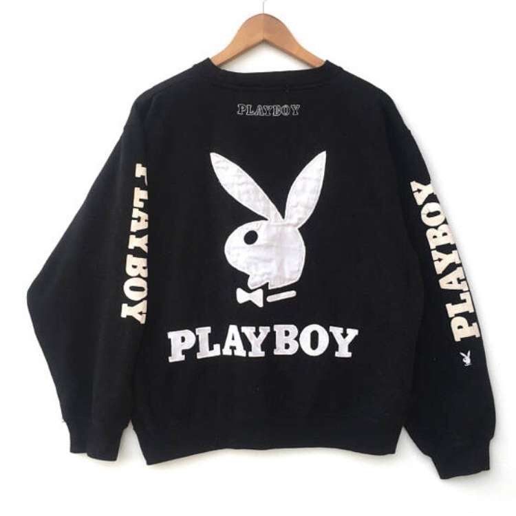 Playboy Original Black Playboy Embroidery Pullover Crewneck Size US M / EU 48-50 / 2 - 1 Thumbnail