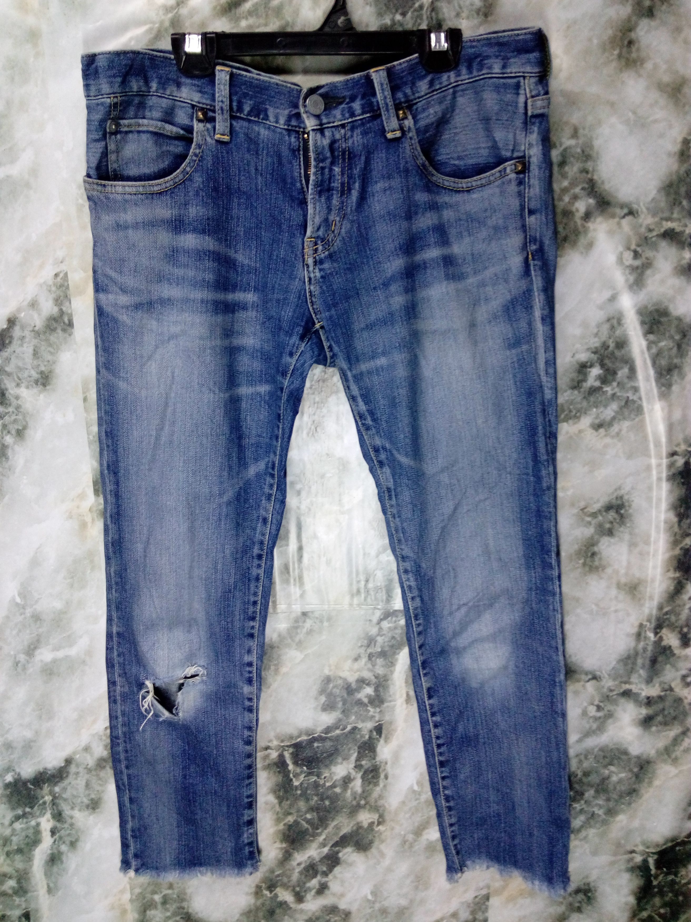 Hysteric Glamour × Japanese Brand Japan Brand Hysteric Glamour Crop Denim Non Selvedge Pant Size US 33 - 1 Thumbnail
