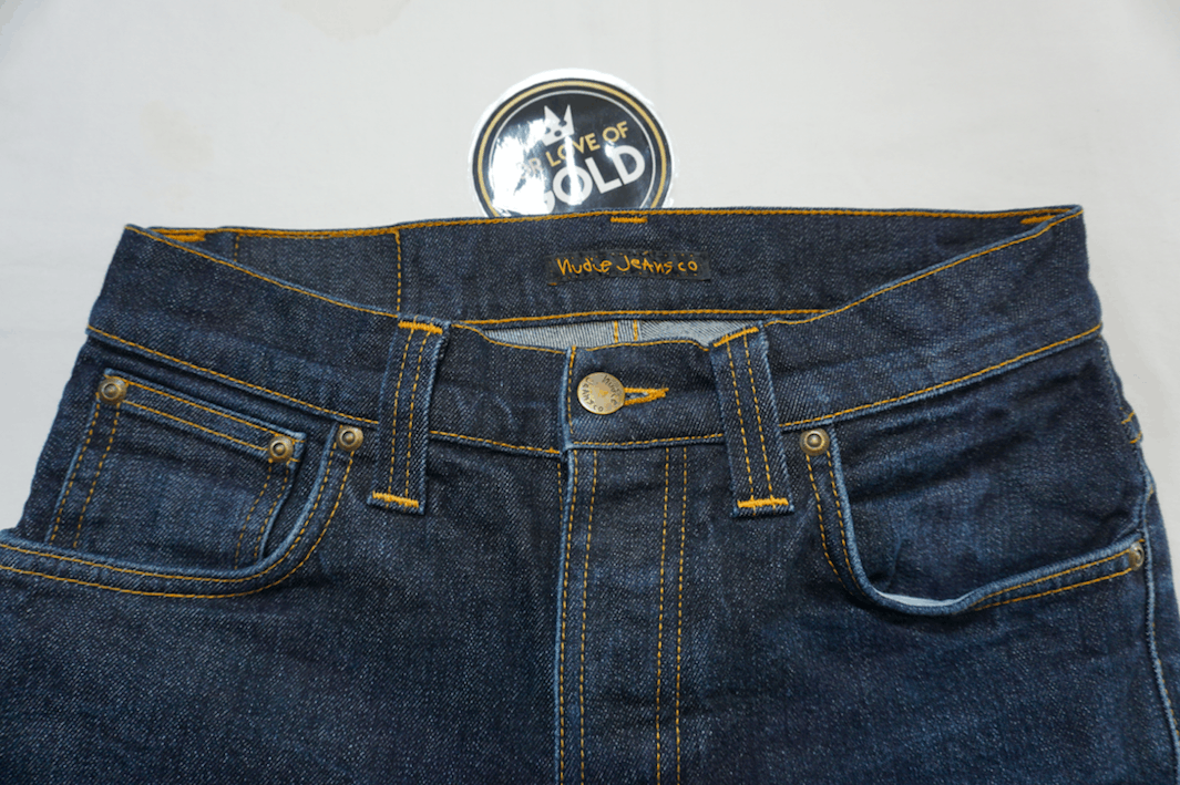 Designer Nudie Jeans Grim Tim blue denim jeans / pants Size US 30 / EU 46 - 5 Thumbnail