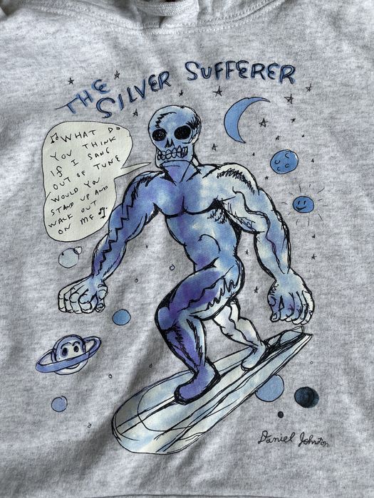 Supreme silver sales surfer hoodie