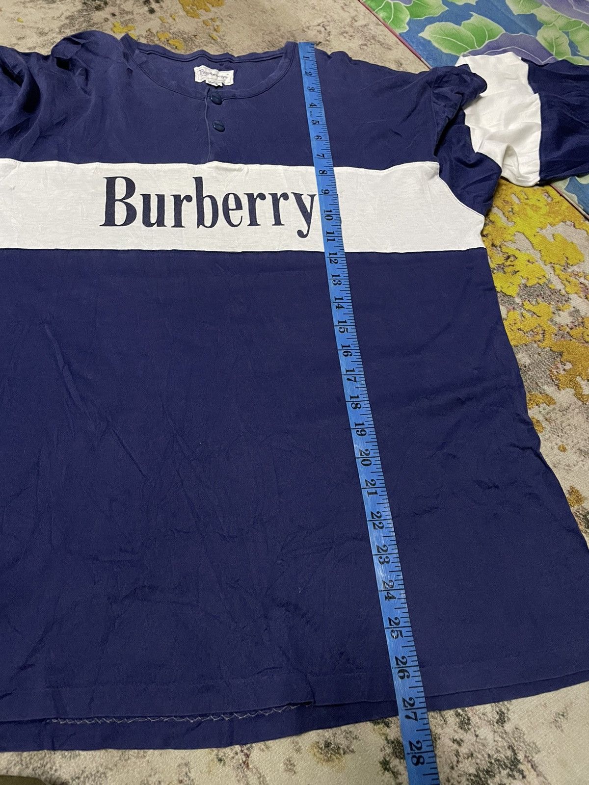 Burberry × Designer × Vintage RARE Vintage Burberry Spell Out Logo Japan Long Sleeve Size US M / EU 48-50 / 2 - 12 Thumbnail