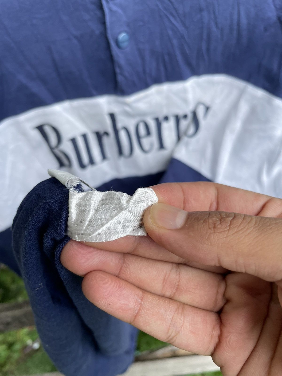 Burberry × Designer × Vintage RARE Vintage Burberry Spell Out Logo Japan Long Sleeve Size US M / EU 48-50 / 2 - 8 Thumbnail