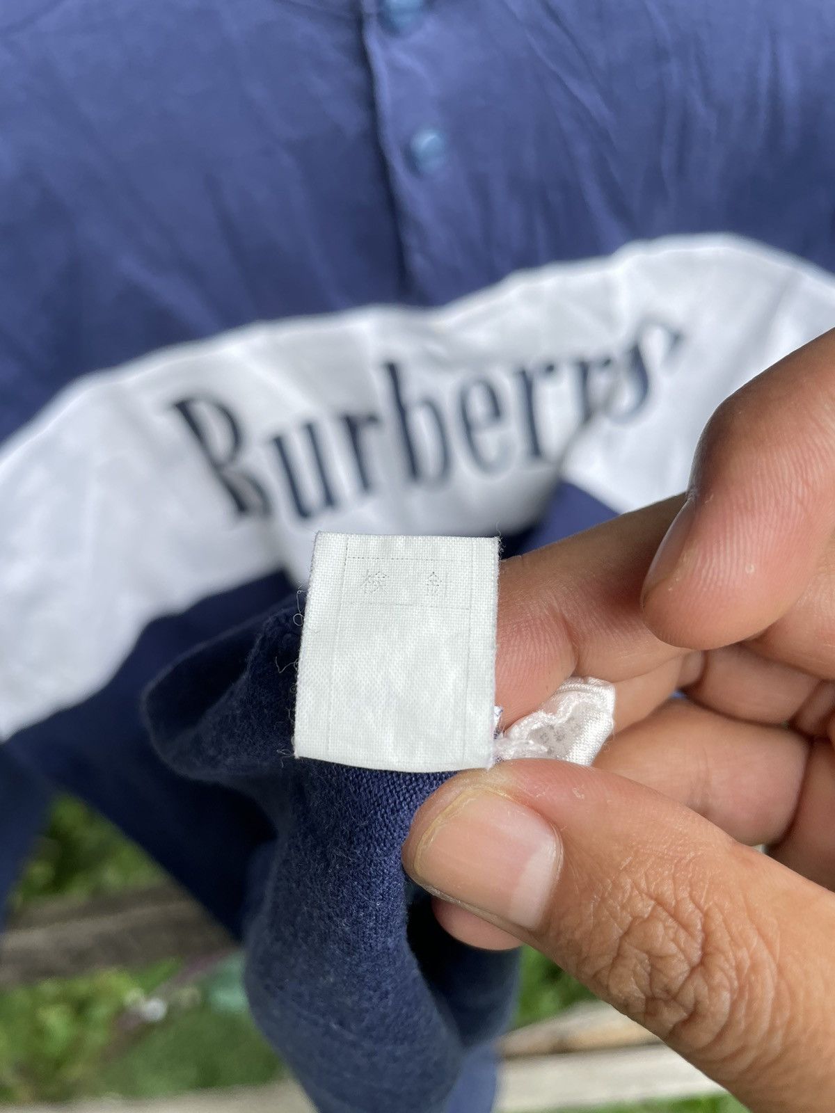 Burberry × Designer × Vintage RARE Vintage Burberry Spell Out Logo Japan Long Sleeve Size US M / EU 48-50 / 2 - 7 Thumbnail