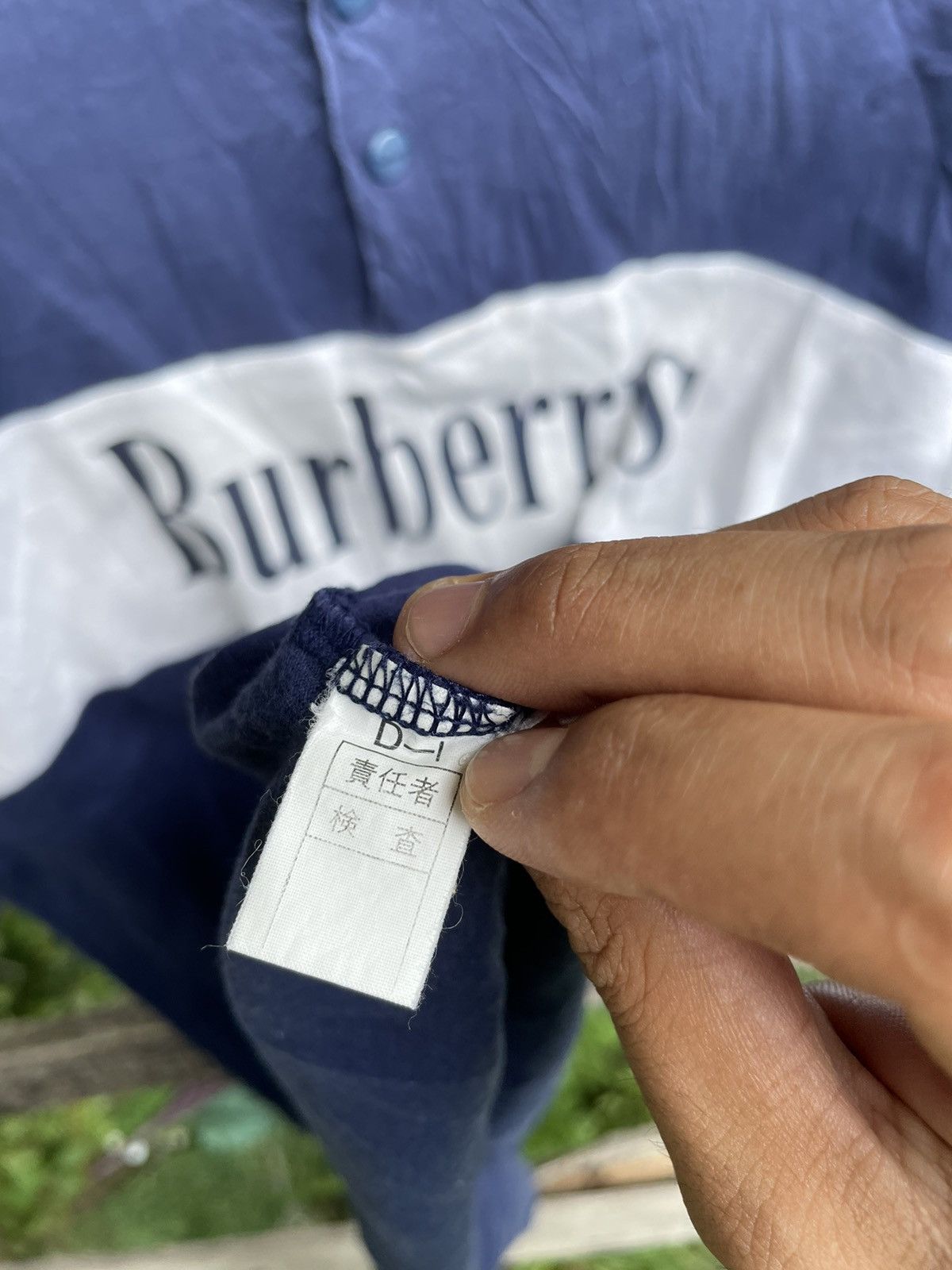 Burberry × Designer × Vintage RARE Vintage Burberry Spell Out Logo Japan Long Sleeve Size US M / EU 48-50 / 2 - 6 Thumbnail