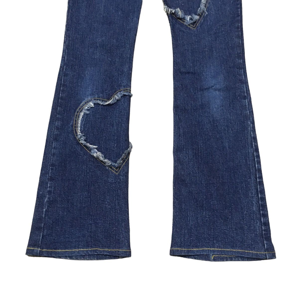 If Six Was Nine Rare Vintage Japanese Brand Kazamidori Flared Jeans 1990s Size US 28 / EU 44 - 5 Thumbnail