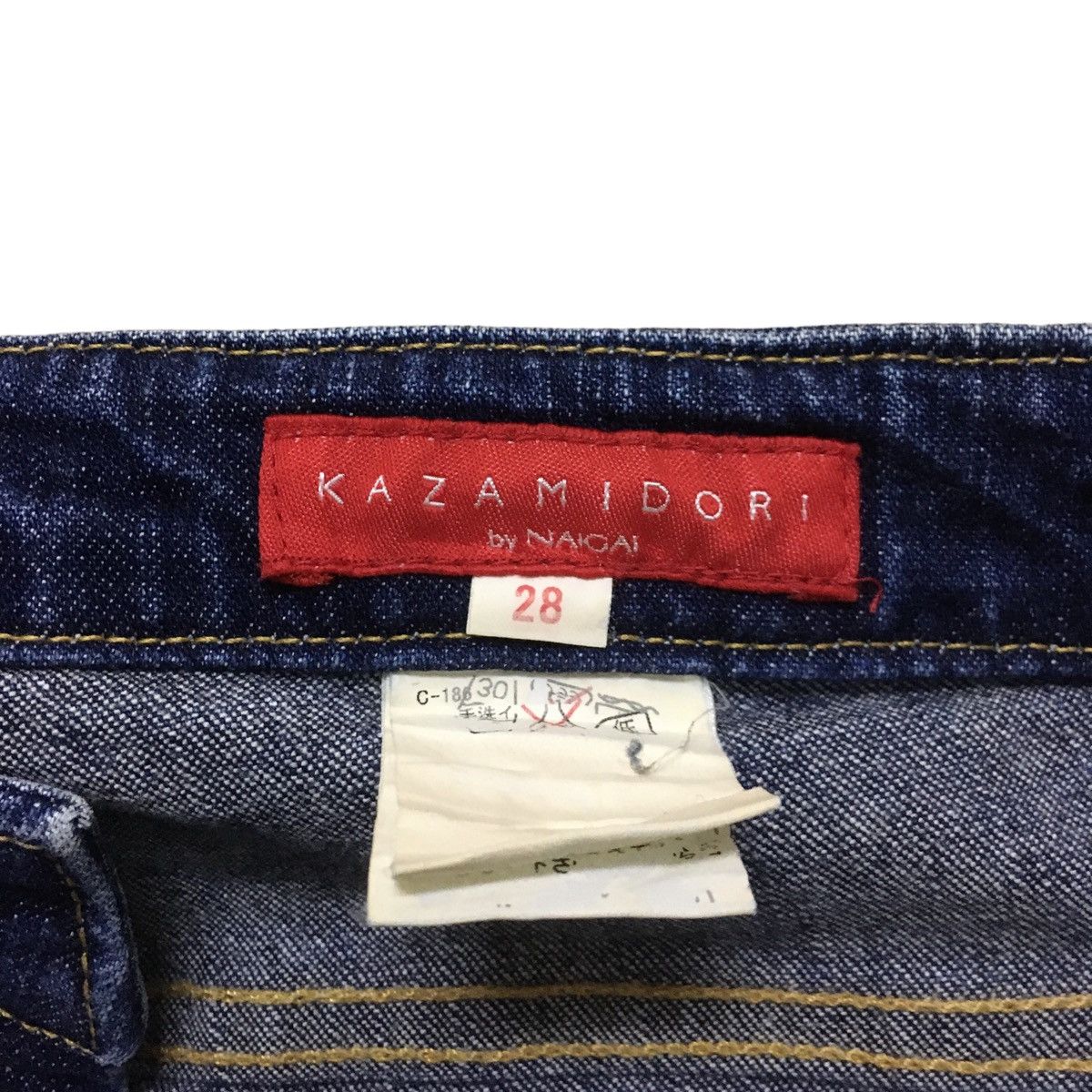 If Six Was Nine Rare Vintage Japanese Brand Kazamidori Flared Jeans 1990s Size US 28 / EU 44 - 7 Thumbnail
