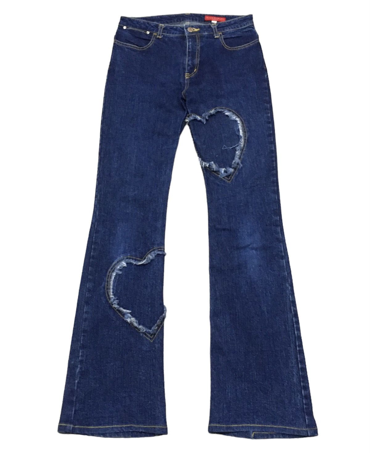 If Six Was Nine Rare Vintage Japanese Brand Kazamidori Flared Jeans 1990s Size US 28 / EU 44 - 1 Thumbnail