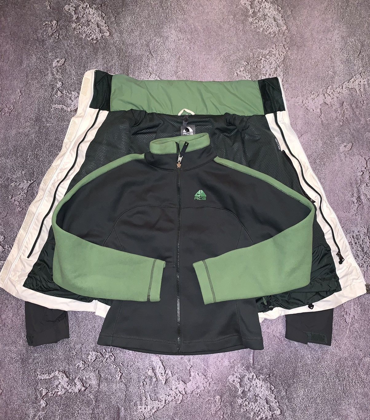 Nike × Nike ACG × Vintage Nike acg vintage 2 jacket + fleece warm down rain outdoor Size S / US 4 / IT 40 - 13 Thumbnail