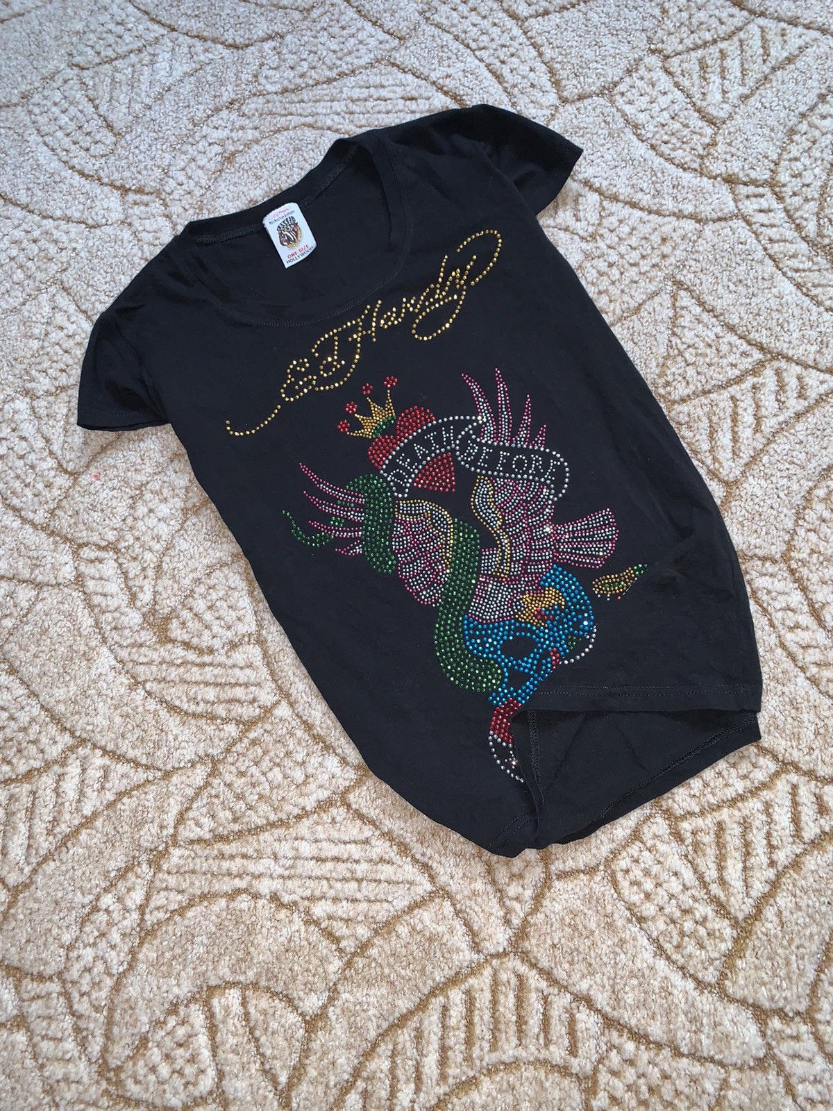 Christian Audigier × Ed Hardy × Japanese Brand Vintage Ed hardy by Christian audigier women’s tee T-shirt Size S / US 4 / IT 40 - 8 Thumbnail
