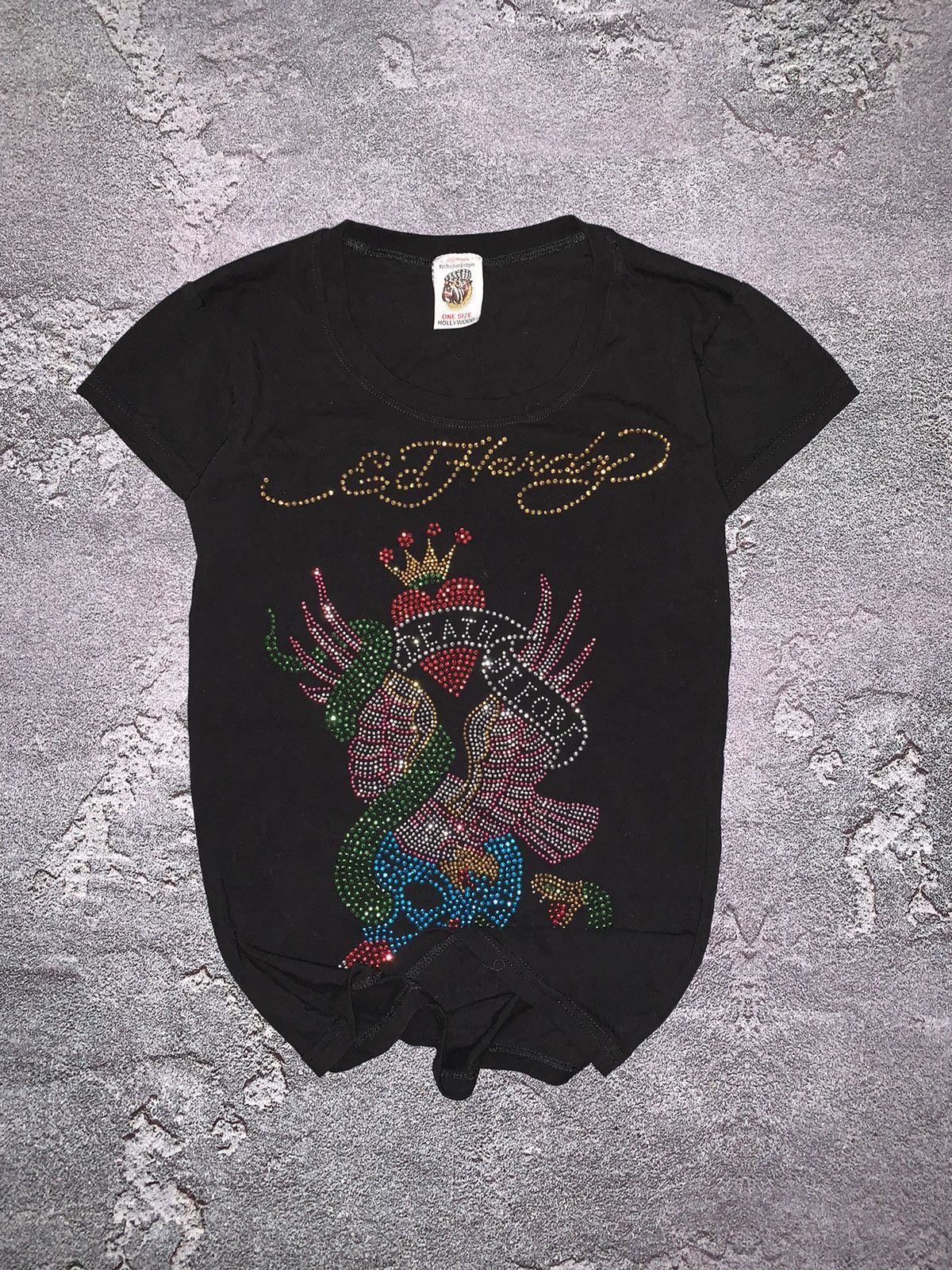 Christian Audigier × Ed Hardy × Japanese Brand Vintage Ed hardy by Christian audigier women’s tee T-shirt Size S / US 4 / IT 40 - 2 Thumbnail