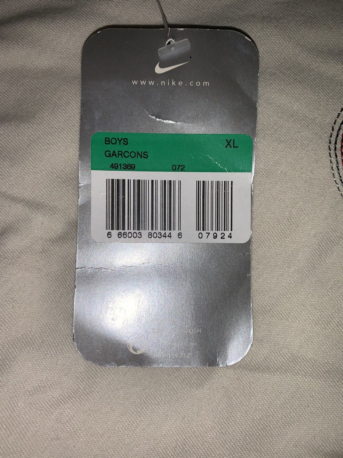 Nike × Vintage Nike new vintage centre logo swoosh S size/XL children 90s Size US S / EU 44-46 / 1 - 11 Thumbnail