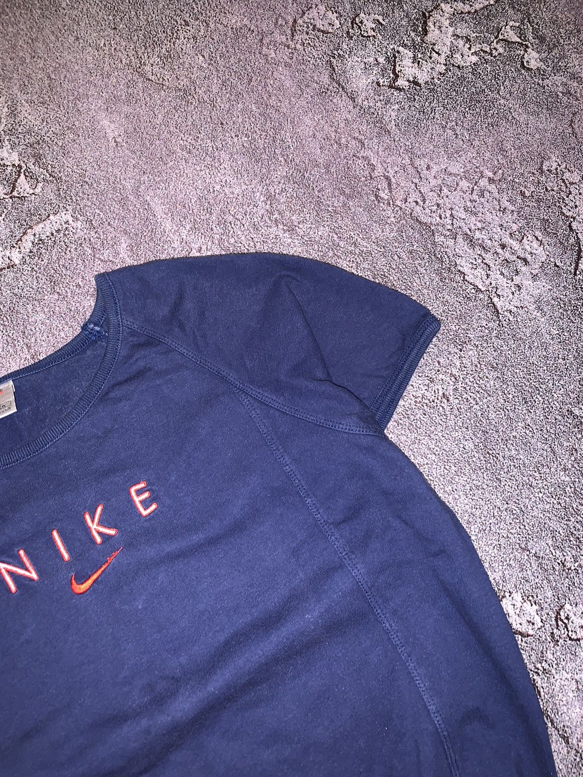 Nike × Vintage Nike vintage centre logo tee T-shirt short sleeve crop top Size S / US 4 / IT 40 - 3 Thumbnail