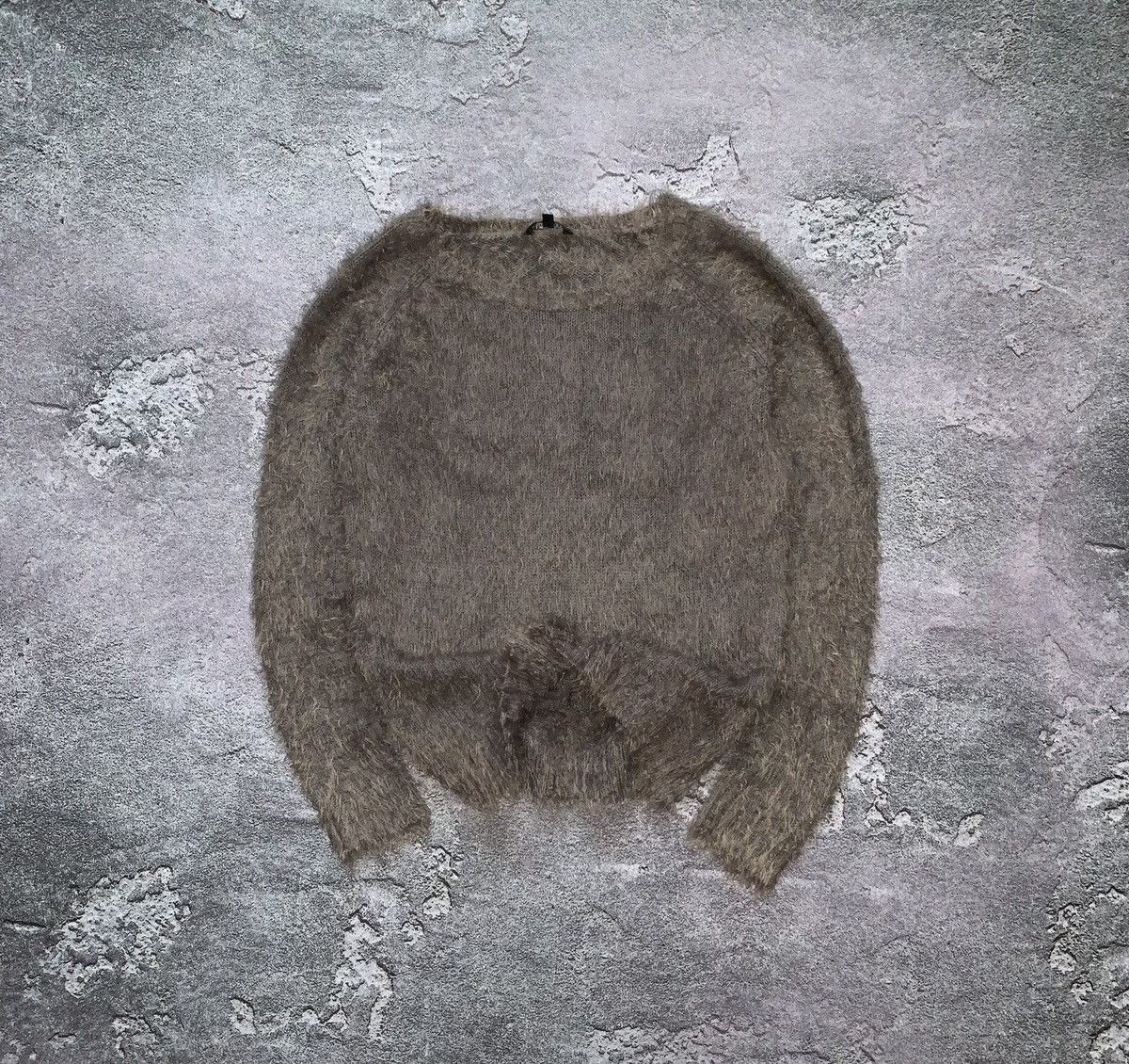 Japanese Brand Japanese mohair teddy fuzzy sweater fluffy shag shaggy hairy Size S / US 4 / IT 40 - 1 Thumbnail