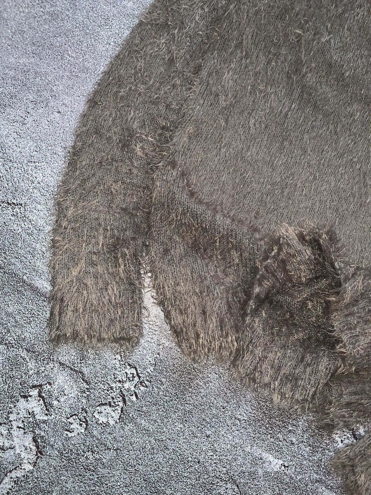 Japanese Brand Japanese mohair teddy fuzzy sweater fluffy shag shaggy hairy Size S / US 4 / IT 40 - 3 Thumbnail