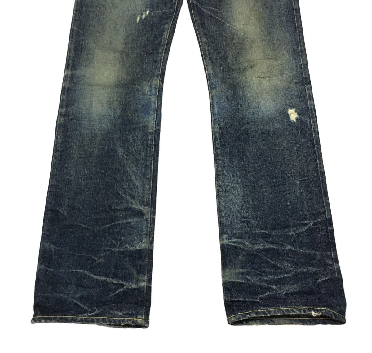 Armani × Vintage Rare Design Vintage Armani Distressed Selvedge Jeans 2000s Size US 31 - 5 Thumbnail