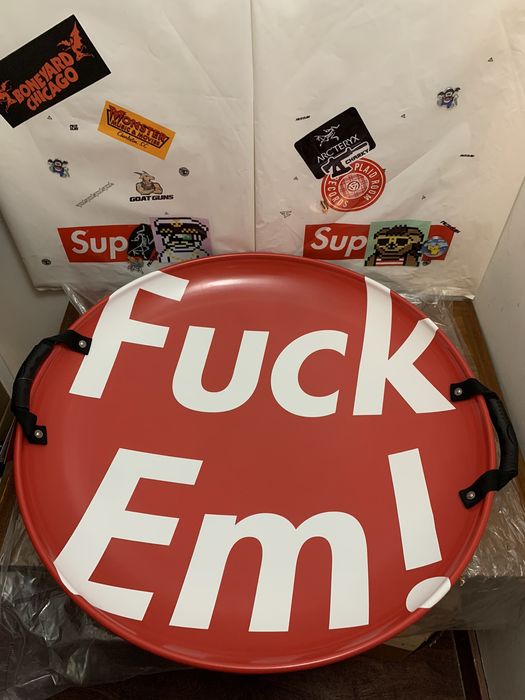 Supreme Supreme Sled “Paricon Fuck Em! Sled' Red | Grailed