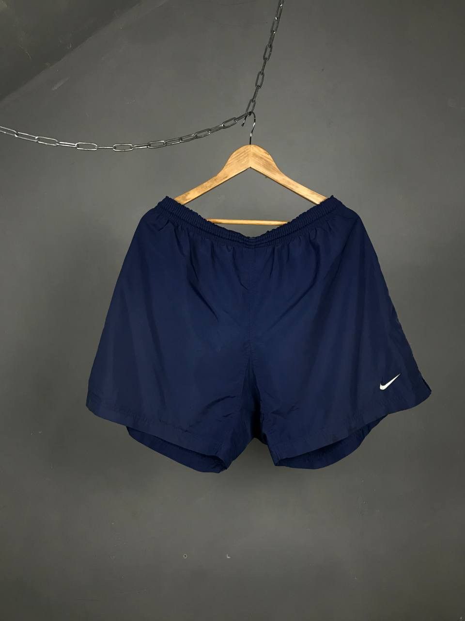 Nike × Vintage Nike swoosh streetwear vintage shorts Size US 36 / EU 52 - 1 Thumbnail
