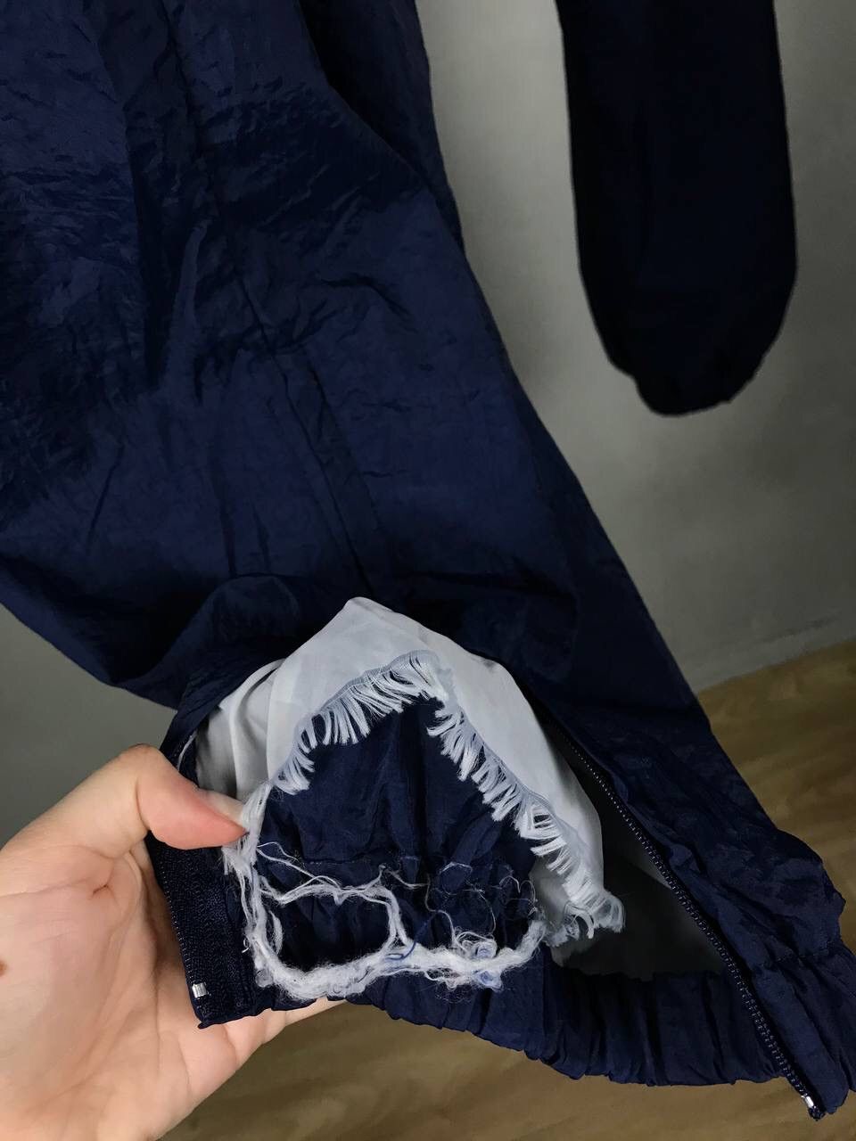 Nike × Vintage Nike swoosh streetwear vintage nylon sweatpants Size US 36 / EU 52 - 10 Thumbnail