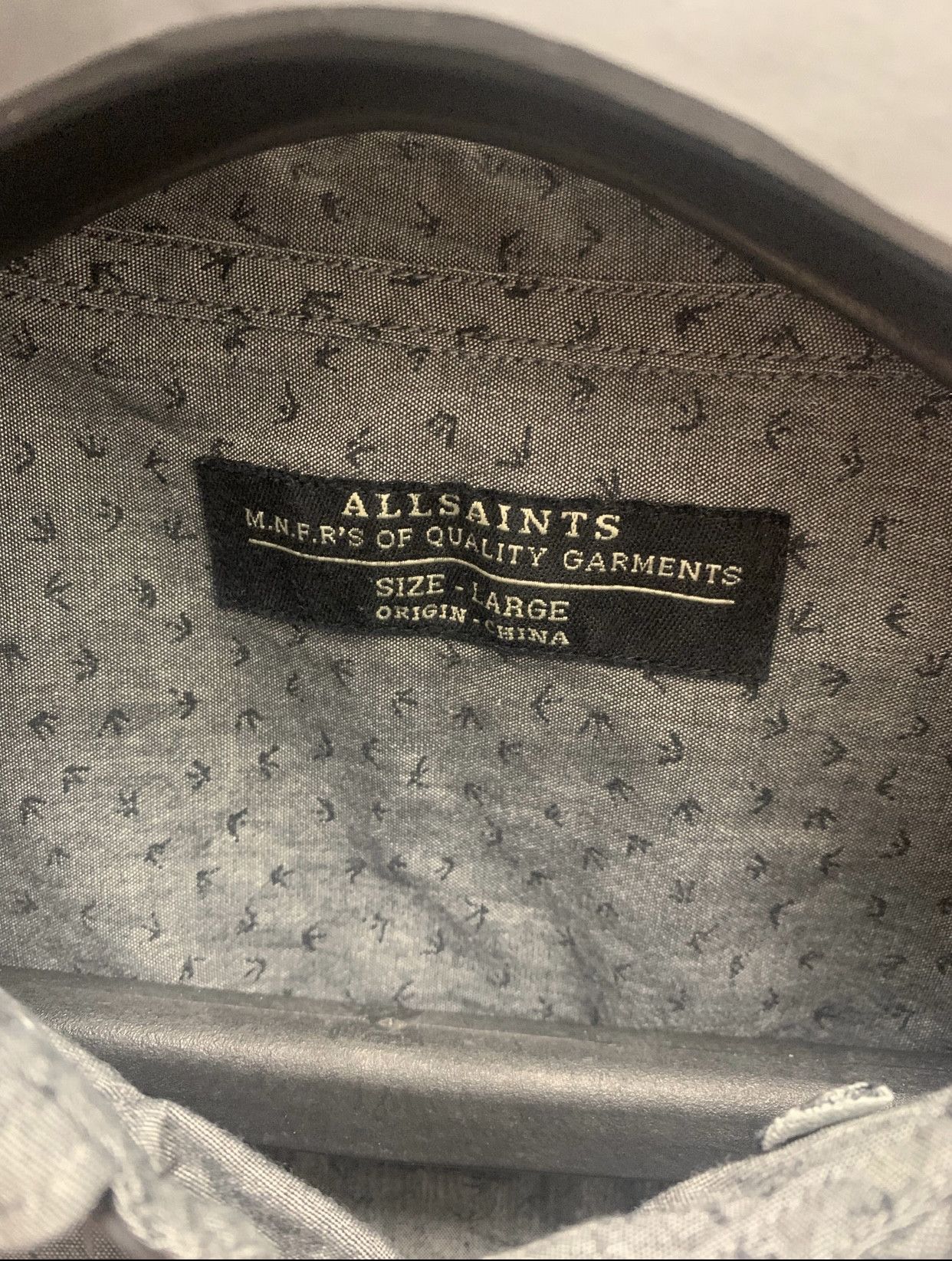 Allsaints Allsaints fullprint shirt longsleeve S size Size US S / EU 44-46 / 1 - 3 Thumbnail