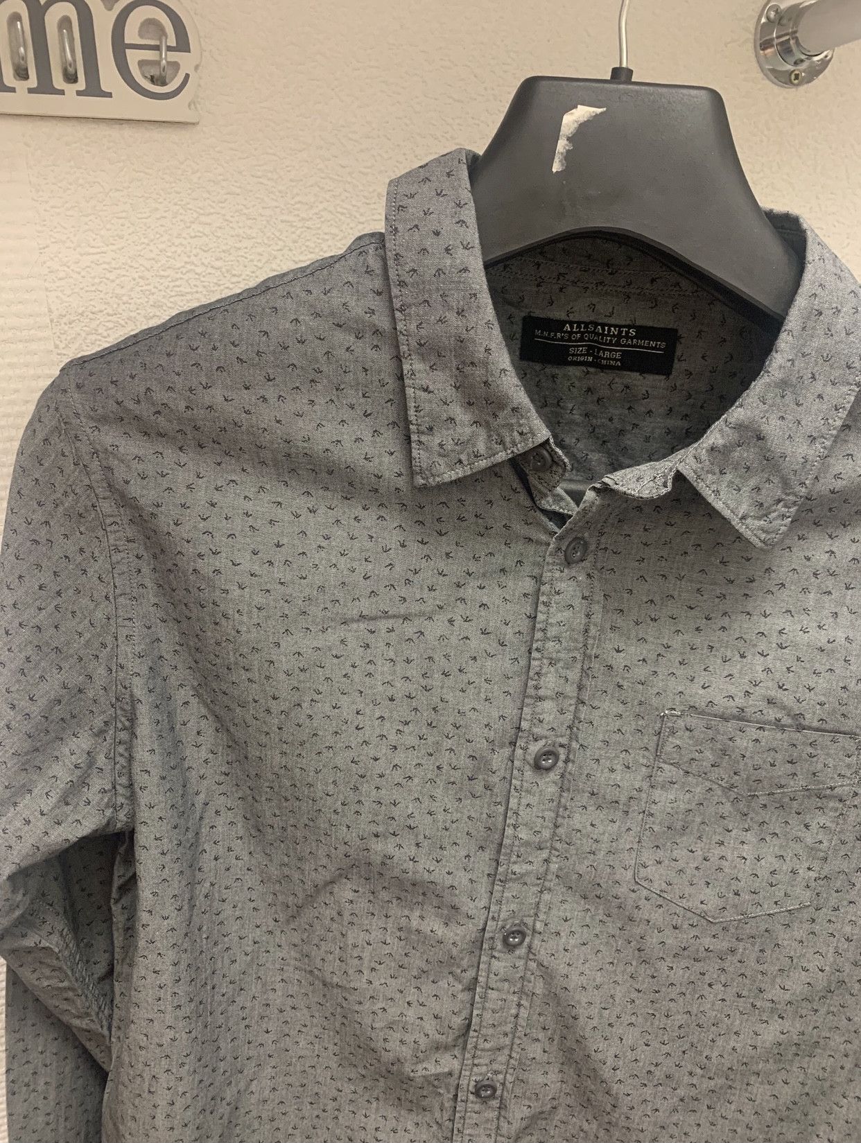 Allsaints Allsaints fullprint shirt longsleeve S size Size US S / EU 44-46 / 1 - 2 Thumbnail