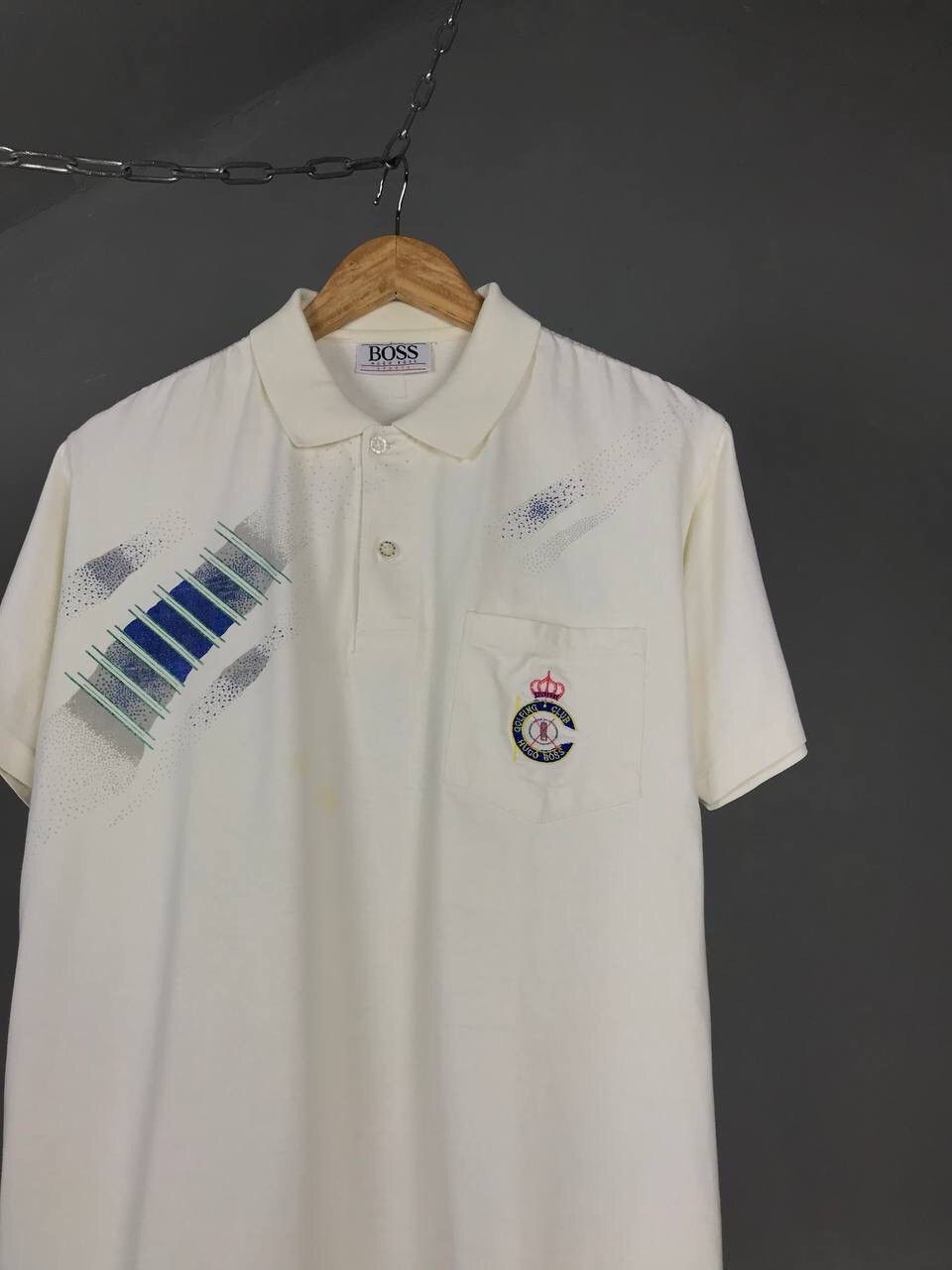 Hugo Boss Hugo Boss streetwear vintage luxury Andre Agassi polo tee Size US M / EU 48-50 / 2 - 2 Thumbnail