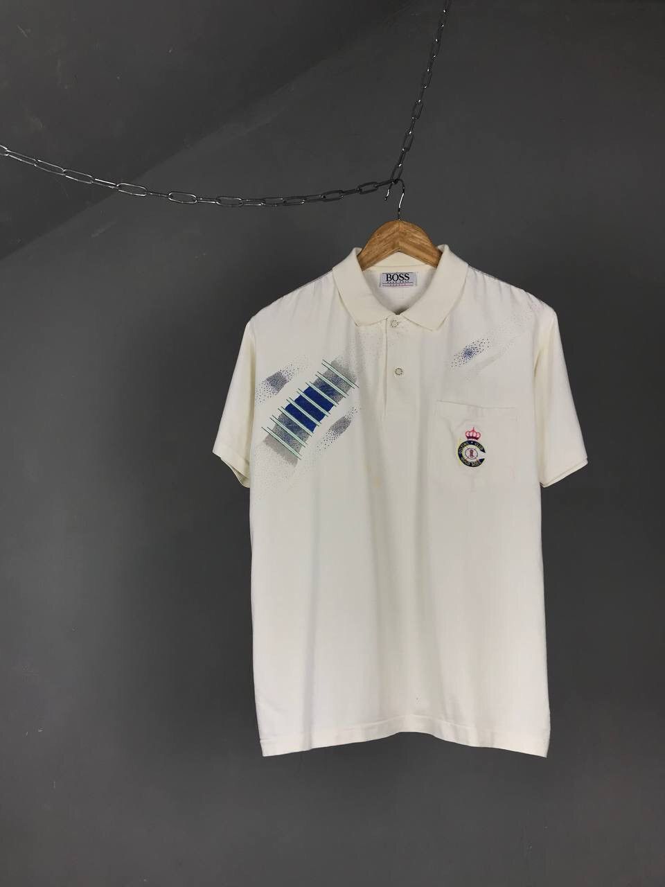 Hugo Boss Hugo Boss streetwear vintage luxury Andre Agassi polo tee Size US M / EU 48-50 / 2 - 1 Thumbnail