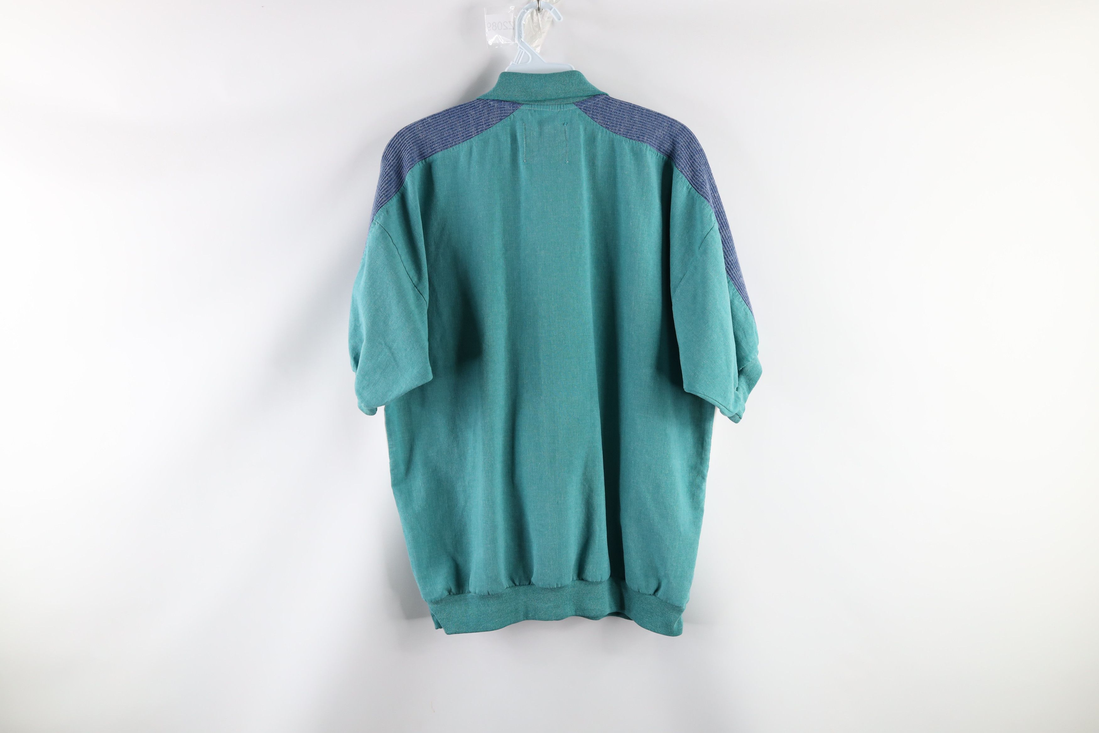Vintage Vintage 90s Streetwear Block Collared Pullover Polo Shirt Size US M / EU 48-50 / 2 - 5 Thumbnail