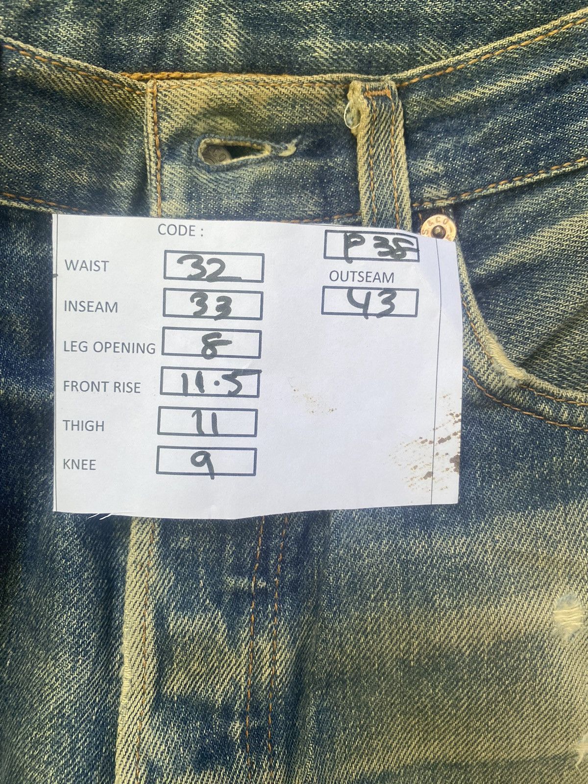 Levi's LEVIS 501 DISTRESSED VINTAGE DENIM Size US 32 / EU 48 - 9 Thumbnail