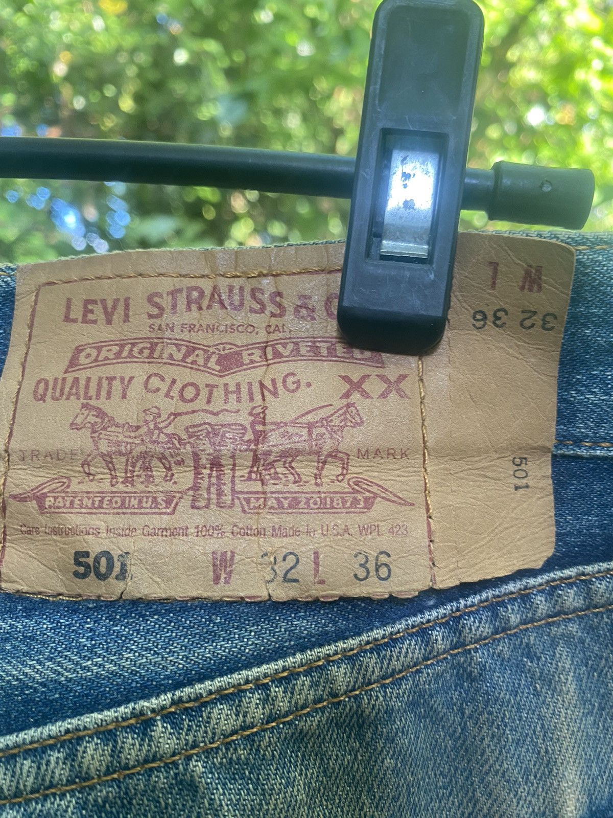 Levi's LEVIS 501 DISTRESSED VINTAGE DENIM Size US 32 / EU 48 - 5 Thumbnail