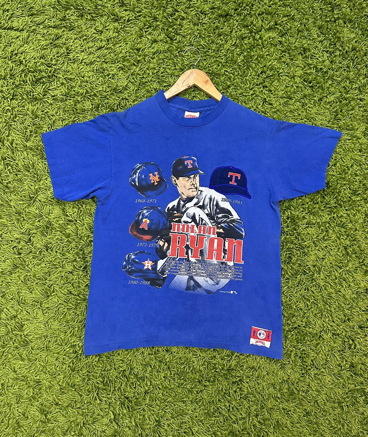 MLB × Vintage 🔥Vintage 1993 Nolan Ryan MLB Tee Texas New York LA Size US M / EU 48-50 / 2 - 1 Thumbnail