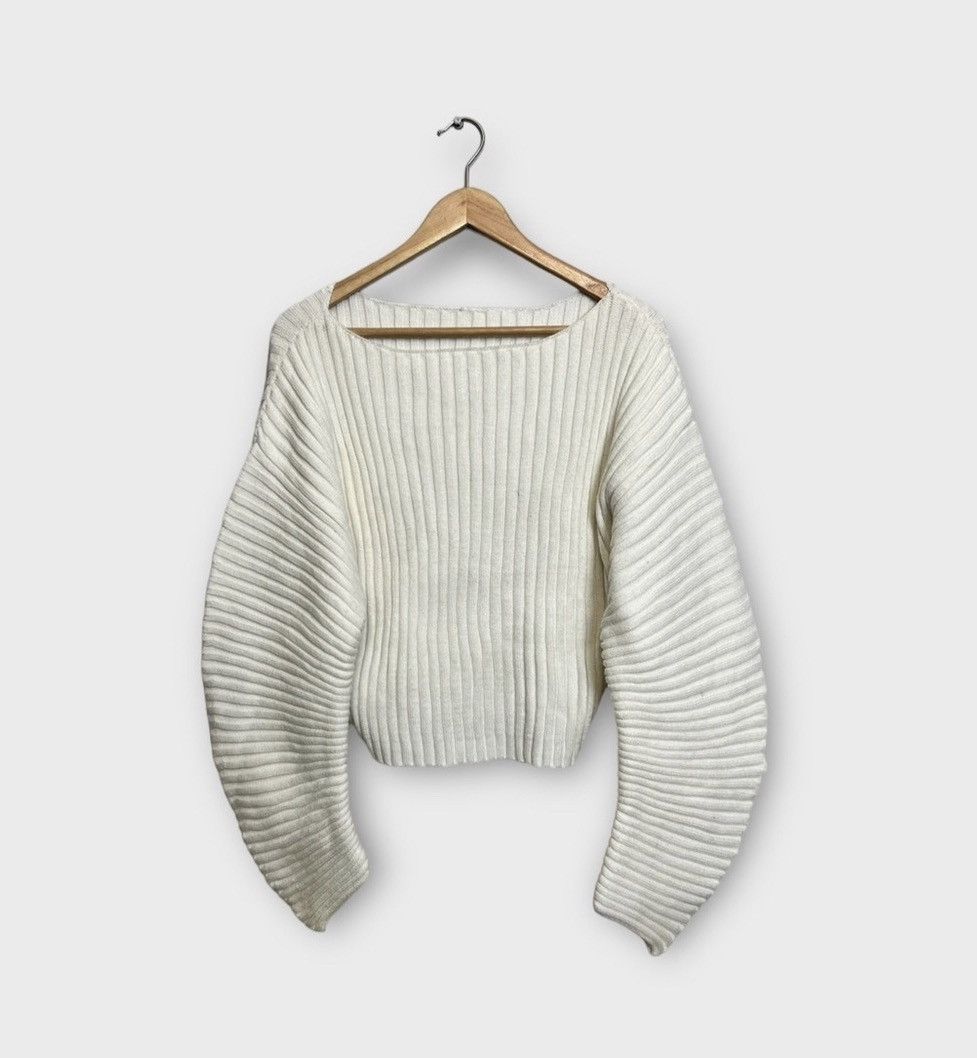 Vintage Vintage Japanese Knit Cropped Sweater Issey Miyake Style Size ONE SIZE - 1 Thumbnail