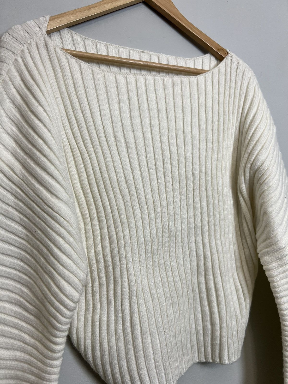 Vintage Vintage Japanese Knit Cropped Sweater Issey Miyake Style Size ONE SIZE - 4 Thumbnail