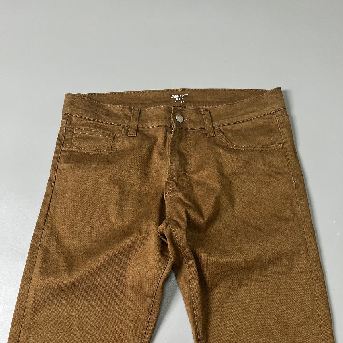 Carhartt × Carhartt Wip Skinny Jeans Carhartt WIP Rebel Pant Brown y2k Size US 31 - 9 Thumbnail