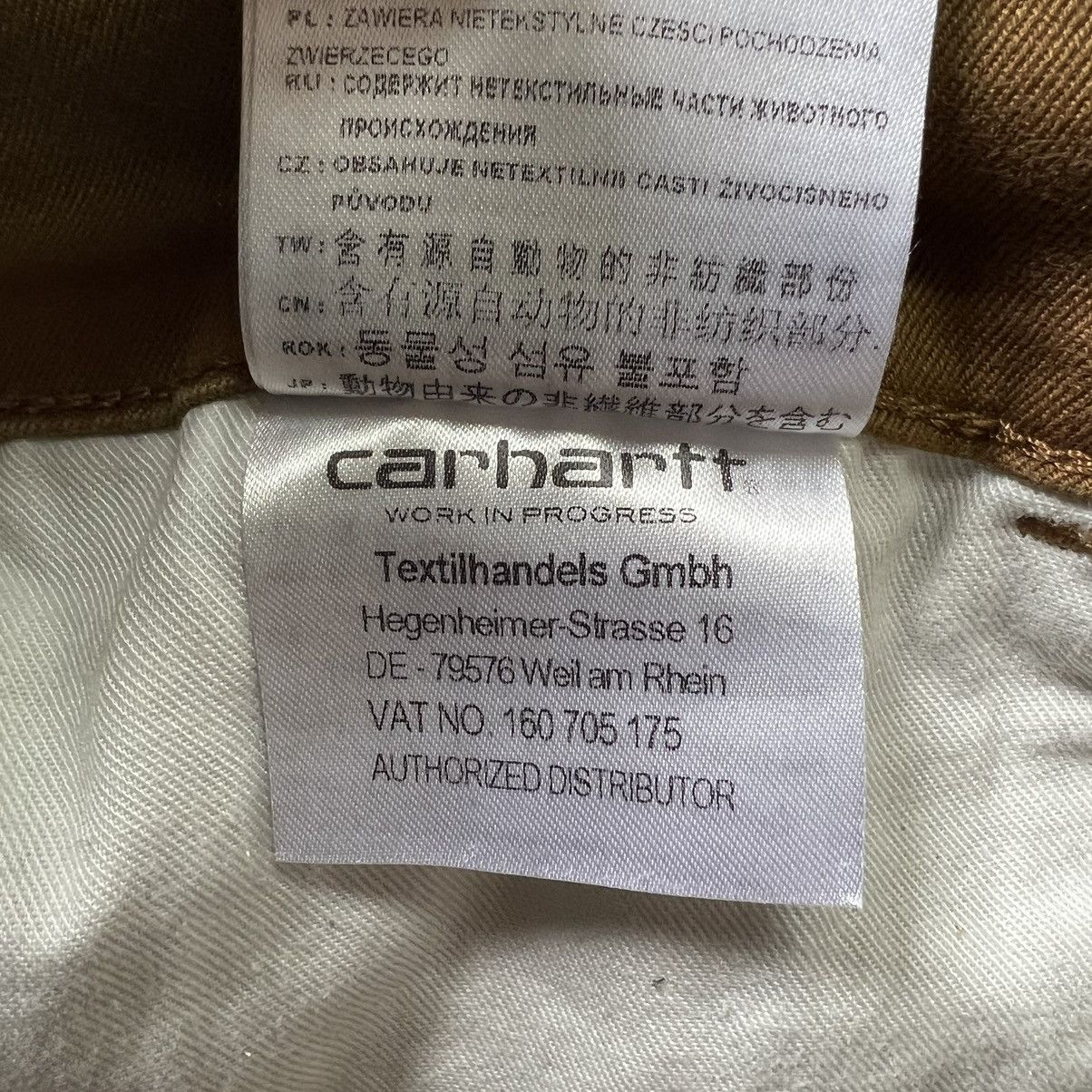 Carhartt × Carhartt Wip Skinny Jeans Carhartt WIP Rebel Pant Brown y2k Size US 31 - 15 Thumbnail
